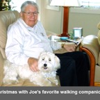 Christmas with Joe's favorite walking companion.jpg